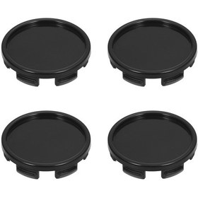 Resim Samdoo 4 Adet Evrensel Abs Jant Kapak Kapağı - 55mm Çap, Gümüş/siyah Seçenekli 