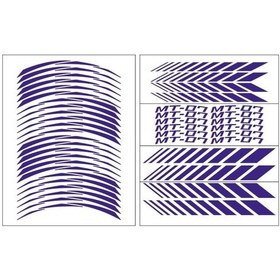 Resim Florasan Turuncu Yamaha Mt-07 Uyumlu Racıng Jant Şeridi 