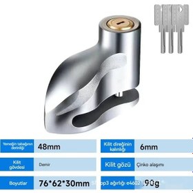 Resim Evrensel Jokmae Fren Kilidi Alaşım Disk Fren Kilidi Anti-meraklı Bisiklet Kilidi Güçlendirilmiş Alaşımlı Çelik Disk Fren Kilidi 