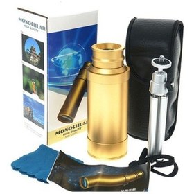 Resim 50x50 Panda Metal Gövde Tek Gözle Büyük Mercek Korsan Dürbün Gold Tg-v 0755 