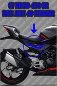 Resim TRİDERS Cfmoto 450sr Arka Kuyruk Altı 40 Yazısı Sticker MAVİ 