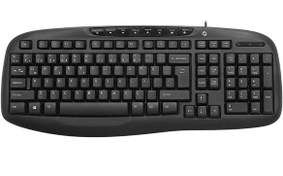 Resim FK-4820QU MM Türkçe Kablolu Siyah Q Klavye Frisby