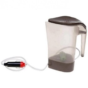 Resim abnturk Ekonomik Kettle Su Isıtıcı 500ml 24 Volt Kamyon Ve Tırlar Için Çakmaklı Girişli Çay Kahve Makinesi 