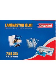 Resim Bigpoint Laminasyon Filmi 65X95Mm 125 Mikron 100'Lü Kutu 