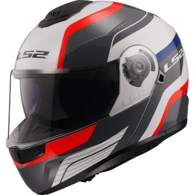 Resim Ls2 Strobe 2 Monza Siyah-Beyaz-Kırmızı Kask 
