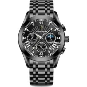 Resim Hanyang 6198 Bk Bk S Poedagar Erkekler Için Rahat Spor Saatler Üst Marka Lüks Paslanmaz Leke Kol Saati Adam Saat Moda Su Geçirmez Quazt Kol Saati (Yurt Dışından) 