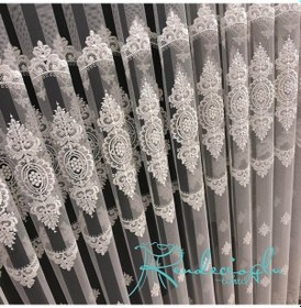 Resim Tül Perde Brillant Gülşah Desen Yeni Sezon Tül Perde Ekru 