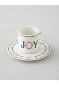 Resim English Home Wishful Bone Porselen 4 Parça 2 Kişilik Kahve Fincan Takımı 90 Ml Kırmızı - Yeşil Kırmızı - Yeşil 