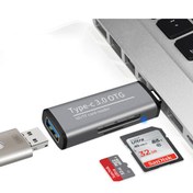 Resim Marcador Ads-103 Usb Type C 3.0 Hızlı Card Reader Sd-tf Hafıza Kart Okuyucu 