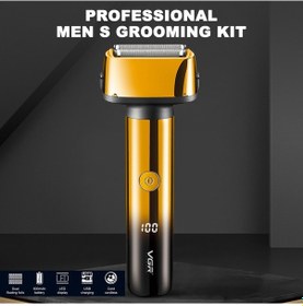 Resim Yifomall 3'ü 1 Arada Alternatif Hareketli Tıraş Makinesi Kaş Düzeltici Lcd Dijital Ekranlı Elektrik Tıraş Makinesi 