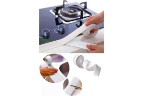 Resim Nirnisa 3.2 Metre Su Sızdırmaz Bant Duş Banyo Küvet Lavabo Klozet Kenar Sızıntı Tamir Sızdırmazlık Bandı 