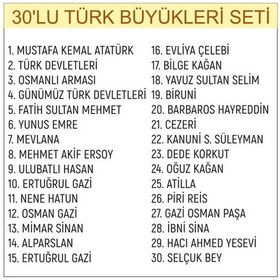 Resim Türk Büyükleri Poster Seti (30'Lu) 