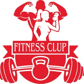Resim Birim Matbaa FITNESS CLUP STİCKER (73X69 CM) 