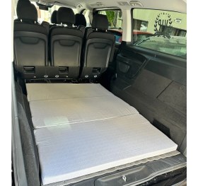 Resim Araç Yatağı Sünger Katlanabilir Oto Yatağı Üniversal 120X180X6 Cm-Tesla ve Birçok Modele Uygun-Gri 