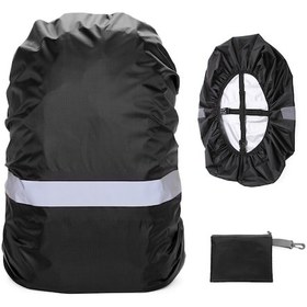 Resim Mufunye Yansıtıcı Dağcılık Sırt Çantası Yağmur Kılıfı Çift Tokalı Siyah Xxl 80l Çok Renkli 
