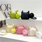 Resim Kadınlar için şık mini el çantası, düz renkli PVC, dikişli tasarım, çıkarılabilir askı, öpücük kilidi kapanış, polyester astar, aksesuarlı, moda alt kol çantası, küçük el çantası 