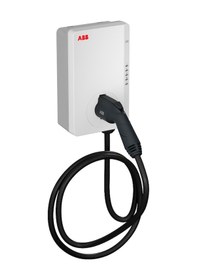 Resim Abb Terra AC 22 KW Duvar Tipi Kablolu Elektrikli Araç Şarj İstasyonu 