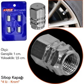 Resim Carub Sibop Kapağı Krom 4'lü Krom 