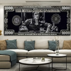 Resim Modern Soyut Figür & Para Tuval Sanat Baskısı - Çerçevesiz Oturma Odası, Yatak Odası, Ev Ofisi için Duvar Dekoru 
