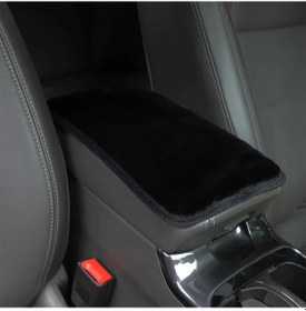 Resim Bir Kış Peluş Gri Siyah Kırmızı El Isıtıcı Rahat Narin Araba Kol Dayama Yastığı Black Black 