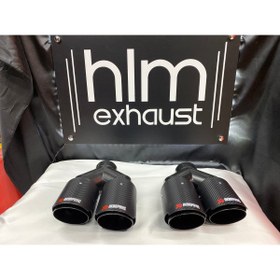 Resim Hlm EXhaust Akrapoviç 90mm Sağ-sol Takım Egzoz Başlığı 