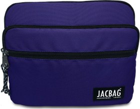 Resim JacBag Mor Kız Çocuk ve Kadın Üç Cepli Tablet Telefon Defter Çantası 