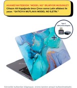 Resim SyncCase Huawei Matebook D14 Kılıf 2019-2020-2021-2022 Yılı Ile Uyumlu Marble Kılıf 