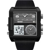 Resim Sones Skmeı 1392 Çok İşlevli Açık Hava Spor Saati İş Çift Ekranlı Su Geçirmez Elektronik Saat Altın 