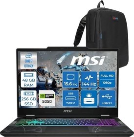 Resim MSI Msı Cyborg 15 Intel Core I7 13620H 48GB Ddr5 256GB SSD RTX5050 Gddr7 8gb Freedos 15.6" Fullhd (1920X1080) 144HZ IPS Taşınabilir Bilgisayar B13WEKG613XTRF21 + Zetta Çanta 