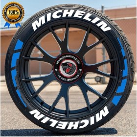 Resim Bombtire Lastik Yazısı Motosiklet ve Otomobil Şerit 2.5 cm Proseries ™ 16 Adet + Tutkal 