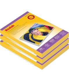 Resim Kodak 10X15 Parlak 230 Gram İnkjet Fotoğraf Kağıdı 3'lü Paket 300 Adet Yazıcı Uyumluluğu 