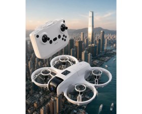 Resim MiraLive Işıklı Mini Drone Çift Batarya ve Yedek Pervane Setli 