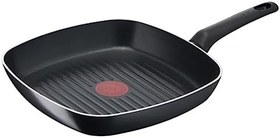 Resim Tefal Titanyum 1X SimpleCook 26 Cm Difüzyon Tabanlı Izgara Tava - 2100118532 