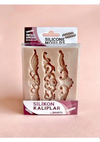 Resim Smarta Silikon Epoksi Ve Polimer Kil Kalıbı Vintage Applique 