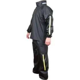 Resim Go-Out Motorcu Yağmurluk Pvc Alt Üst Takım %100 Su Geçirmez Garantili Esnek Garantilireflektörlü 