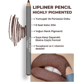 Resim Alix Avien Uzun Süre Kalıcı Dağılma Yapmayan Nemlendirici Dudak Kalemi Lipliner Pencil 21 Chocolate 