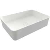 Resim Bocchi Slim Line Dikdörtgen Lavabo 55x38 Cm Mat Beyaz 