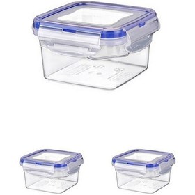 Resim 300 Ml Sızdırmaz Kilitli Saklama Kabı - 3 Lü Set 