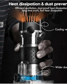 Resim özgürce Bakır Sargı System 3000W Devir Ayarlı Freze Makinesi ve Uç Seti 