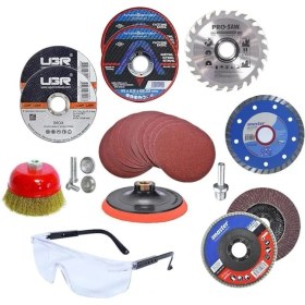 Resim Avuç Içi Taşlama Makinesi Matkap Seti 115 mm (55 Parça) 