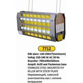Resim Arı Metal Sinek Öldürücü Asmalı Yapışkan Levhalı Paslanmaz 