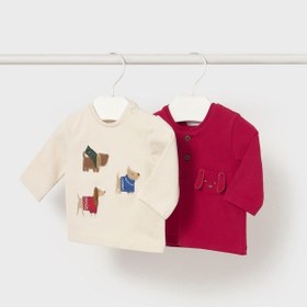 Resim Mayoral Newborn Erkek Bebek İkili Sweatshirt Bej Bej 