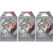 Resim Instax Mini Stone Gray 10x3 Film Seti Fujifilm