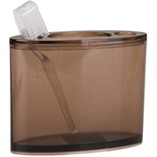 Resim Genel Markalar DİŞ FIRÇALIK OVAL KAHVERENGİ AKRİLİK 13X5X10CM BANYO SETİ 