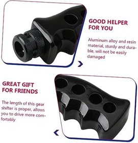 Resim Vaguelly Araç Vites Topuzu 13cm Alüminyum Alaşımlı Sap Şekli Araba Şanzıman Kolu Topuzu Seti 