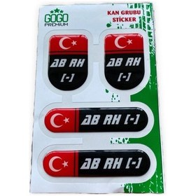Resim Kan 0 Rh + Damla Sticker 4 Adet 1 Paket Fiyatı 