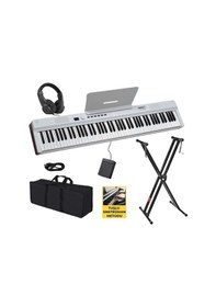 Resim Midex Plx-120wh-st Katlanır Taşınabilir Dijital Piyano Tuş Hassasiyetli Full Set 