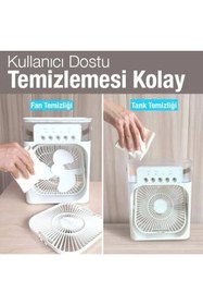 Resim hanzelpro 600 ML Buzlu Vantilatör Soğutucu Fan Taşınabilir Uyumlu Ultrasonik Hava Vantilatörü 