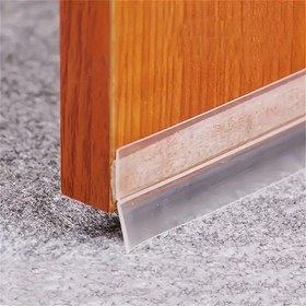 Resim 1 Adet Silikon Geniş Şeffaf Rüzgar Geçirmez Conta, Kapı ve Pencere Altı Sızdırmazlık Bandı, Ses Yalıtımlı Toz Geçirmez Kendinden Yapışkanlı Mühür 