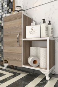 Resim Kenzlife banyo dolabı alev crd ofis hazır mutfak kiler banyo kitaplık 